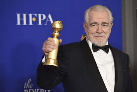 Brian Cox wins 2020 Golden Globe Award the Best Performance by an Actor in a Television Series-Drama for the TV series, Succession